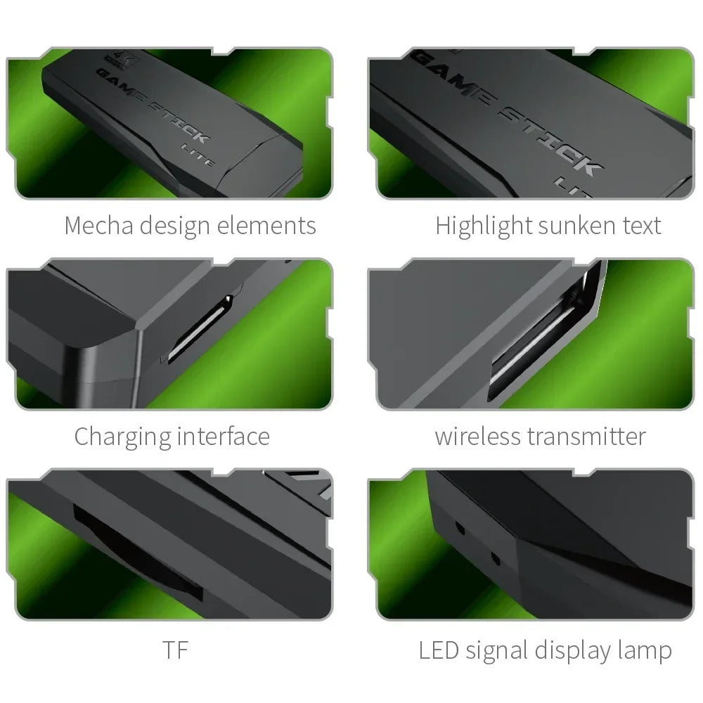 Retro Gaming System 20000+ Classic Games 64GB Dual 2.4G Wireless Controllers 4K HDMI for PS1/SFC/NES TV & PC