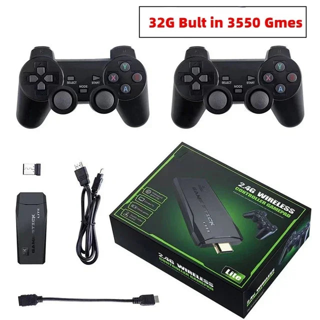 Retro Gaming System 20000+ Classic Games 64GB Dual 2.4G Wireless Controllers 4K HDMI for PS1/SFC/NES TV & PC