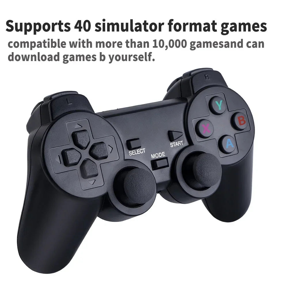 Retro Gaming System 20000+ Classic Games 64GB Dual 2.4G Wireless Controllers 4K HDMI for PS1/SFC/NES TV & PC