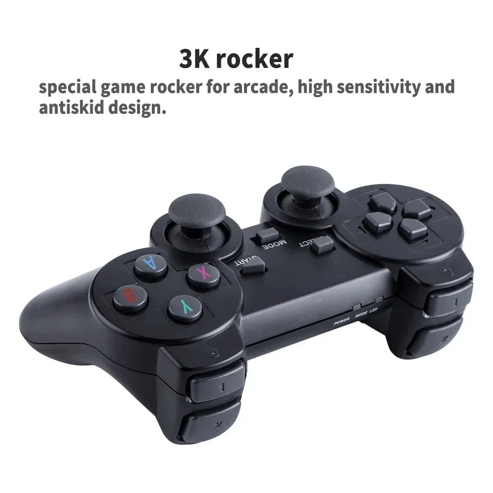 Retro Gaming System 20000+ Classic Games 64GB Dual 2.4G Wireless Controllers 4K HDMI for PS1/SFC/NES TV & PC