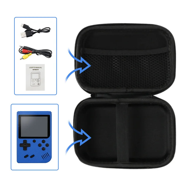 Carrying Case Storage Bag For FC/GB300/R36s Handheld Game Console Travel Retro Mini Game Player Portable Protective Box