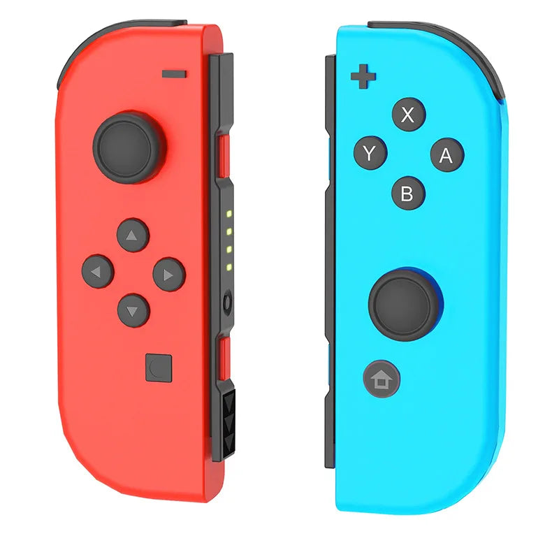 Mando inalámbrico Joy-Con de repuesto para Switch/Lite/OLED con detección de movimiento, doble vibración y eje giroscópico. Incluye agarre cómodo.