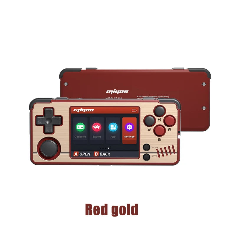 Consola de juegos clásica portátil MIYOO A30, pantalla IPS, sistema Linux, batería de 2600mAh, emulador Retro portátil, reproductor de vídeo, regalos para niños