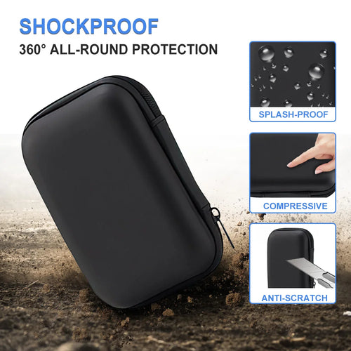 Carrying Case Storage Bag For FC/GB300/R36s Handheld Game Console Travel Retro Mini Game Player Portable Protective Box