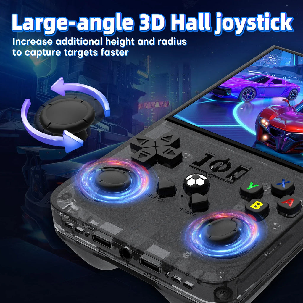 Consola de juegos portátil retro R36MAX de código abierto, 64/128 GB, pantalla IPS de 4,0 pulgadas, chip RK3326, consola de videojuegos portátil, regalo