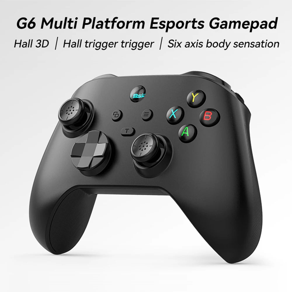 Controlador de juegos móvil G6 para Switch/iOS/Android/PC, compatible con transmisión de medios/juegos en la nube, GamePad para teléfono móvil con joystick de efecto Hall