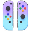 Mando inalámbrico Joy-Con de repuesto para Switch/Lite/OLED con detección de movimiento, doble vibración y eje giroscópico. Incluye agarre cómodo.