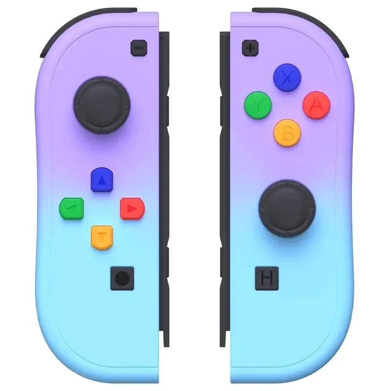 Mando inalámbrico Joy-Con de repuesto para Switch/Lite/OLED con detección de movimiento, doble vibración y eje giroscópico. Incluye agarre cómodo.