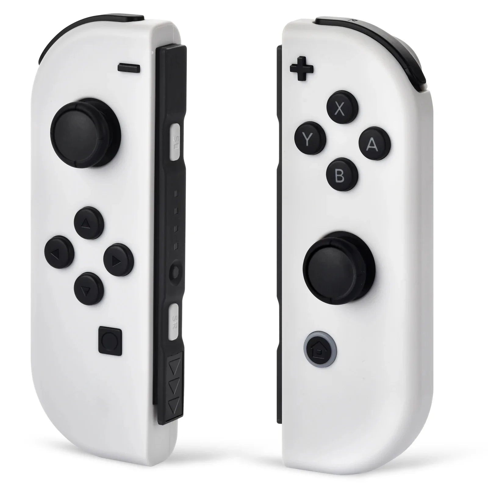Mando inalámbrico Joy-Con de repuesto para Switch/Lite/OLED con detección de movimiento, doble vibración y eje giroscópico. Incluye agarre cómodo.