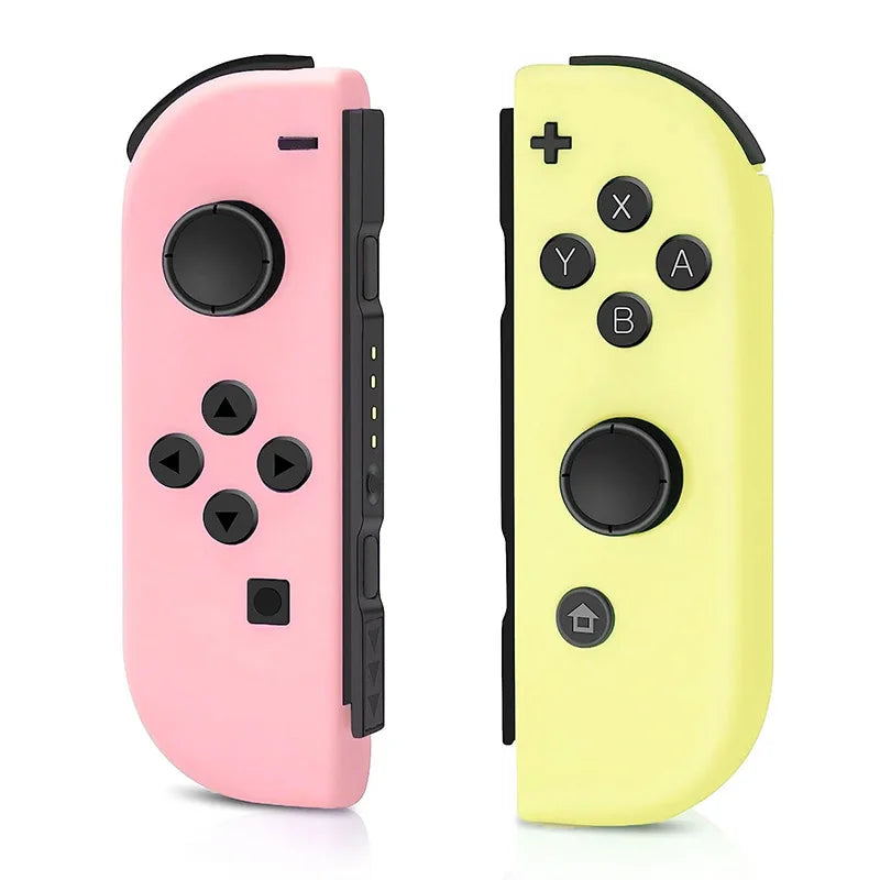 Mando inalámbrico Joy-Con de repuesto para Switch/Lite/OLED con detección de movimiento, doble vibración y eje giroscópico. Incluye agarre cómodo.