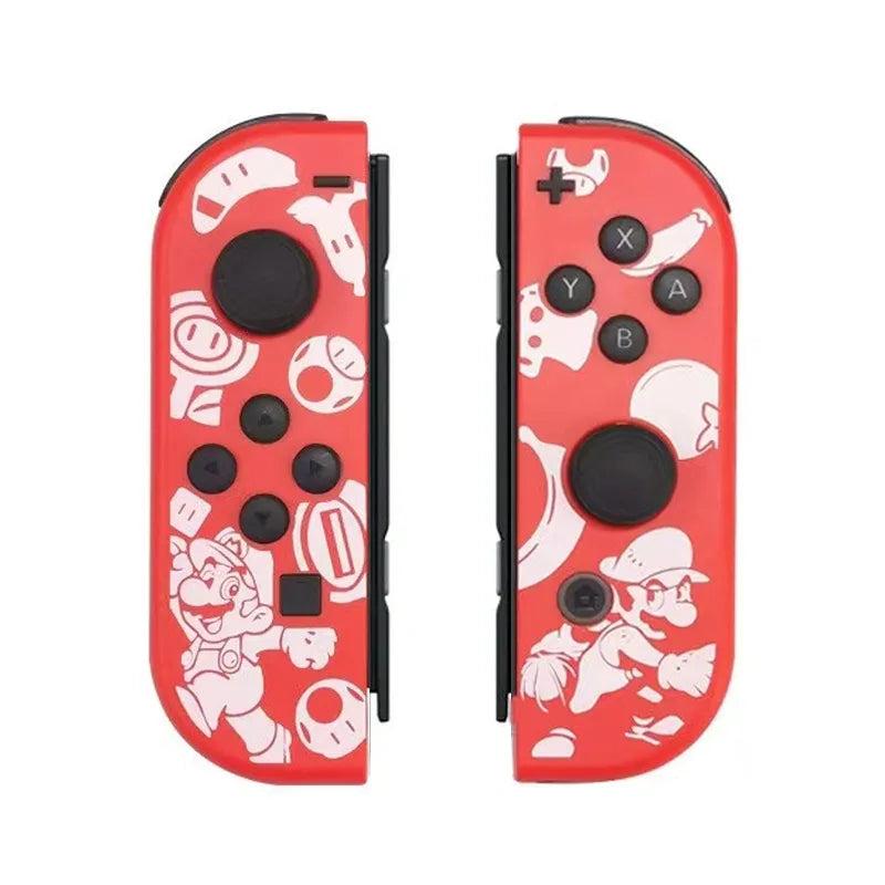 Mando inalámbrico Joy-Con de repuesto para Switch/Lite/OLED con detección de movimiento, doble vibración y eje giroscópico. Incluye agarre cómodo.