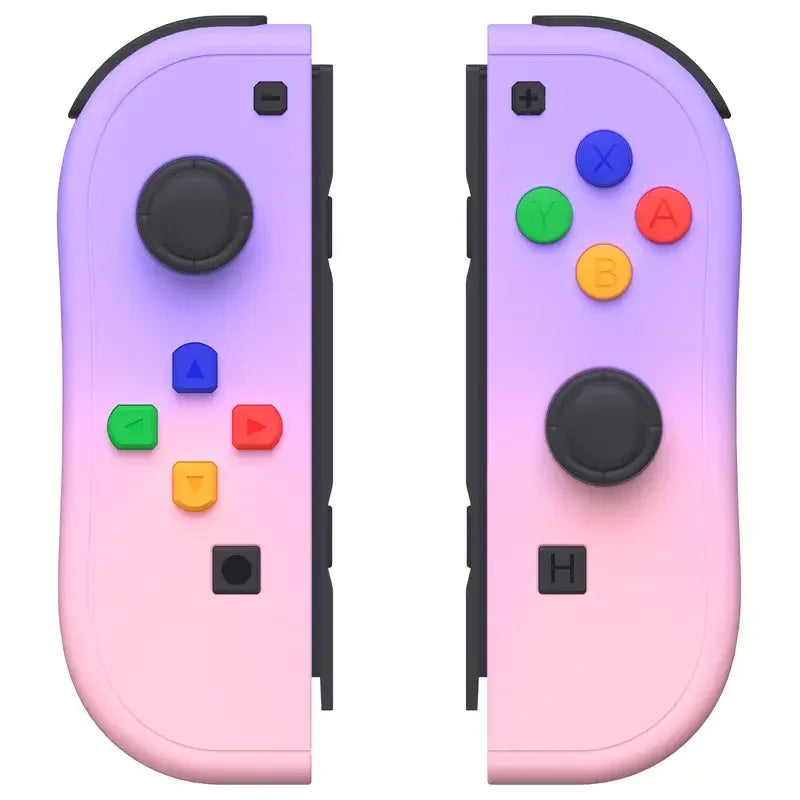 Mando inalámbrico Joy-Con de repuesto para Switch/Lite/OLED con detección de movimiento, doble vibración y eje giroscópico. Incluye agarre cómodo.