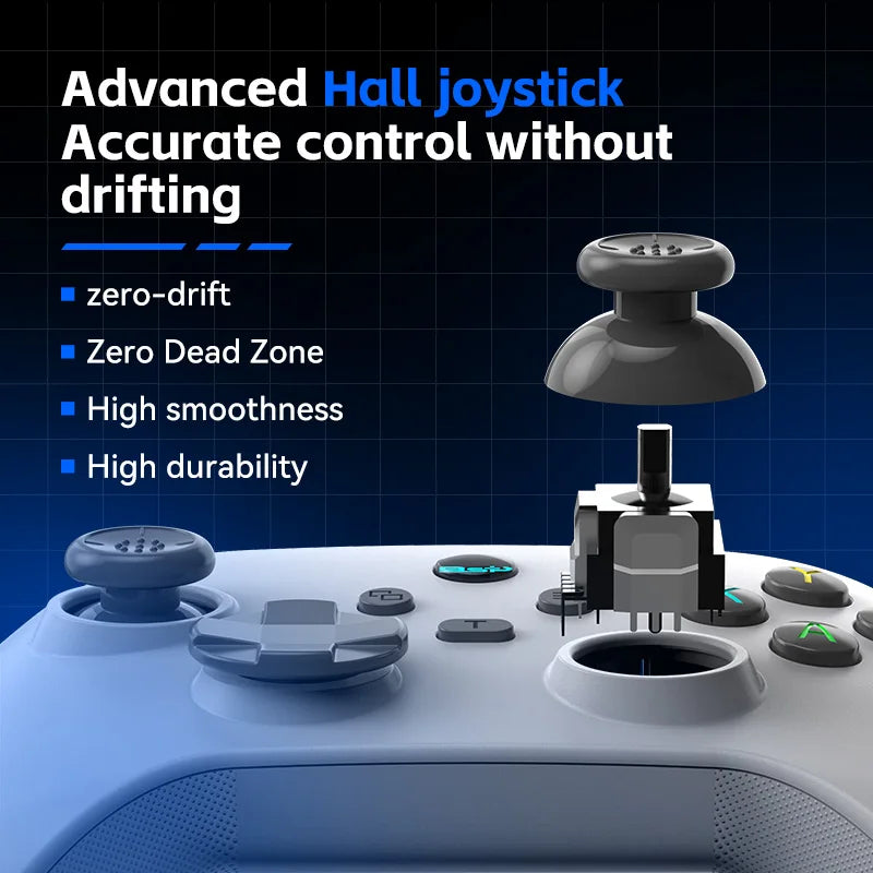 Controlador de juegos móvil G6 para Switch/iOS/Android/PC, compatible con transmisión de medios/juegos en la nube, GamePad para teléfono móvil con joystick de efecto Hall