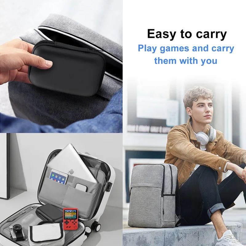 Carrying Case Storage Bag For FC/GB300/R36s Handheld Game Console Travel Retro Mini Game Player Portable Protective Box