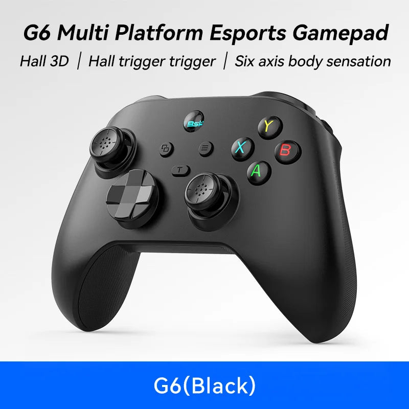 Controlador de juegos móvil G6 para Switch/iOS/Android/PC, compatible con transmisión de medios/juegos en la nube, GamePad para teléfono móvil con joystick de efecto Hall
