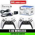 M15 Built-in 3/40000+ Retro Games 4K TV Game Stick 64GB Console with Wireless Gamepads, Supports 23+ Simulators for HD TV Gaming